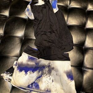 Stylish Black and Blue Dress